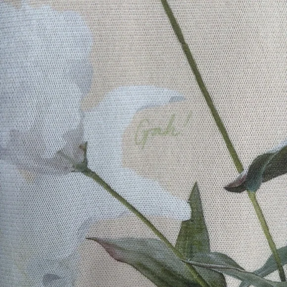 Lisa Says Gah Zelda Midi Dress in Floral Mesh Size S - Picture 6 of 6